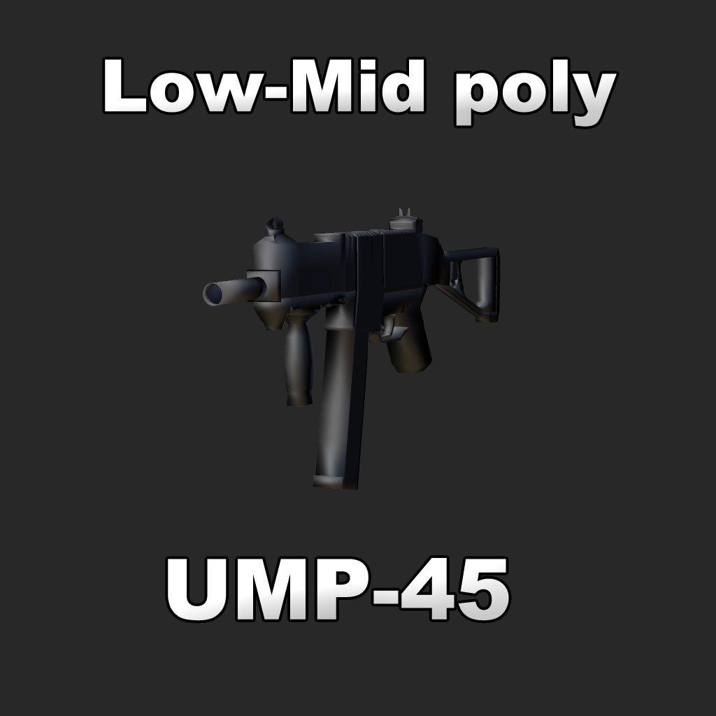 UMP-45 (My first actual model) preview image 1